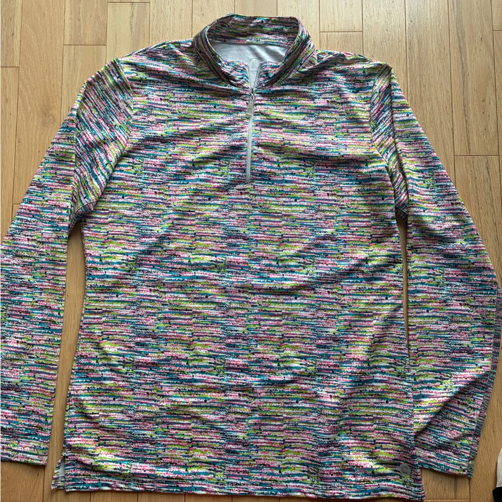 Colorful Women's Golf Zip Up Top